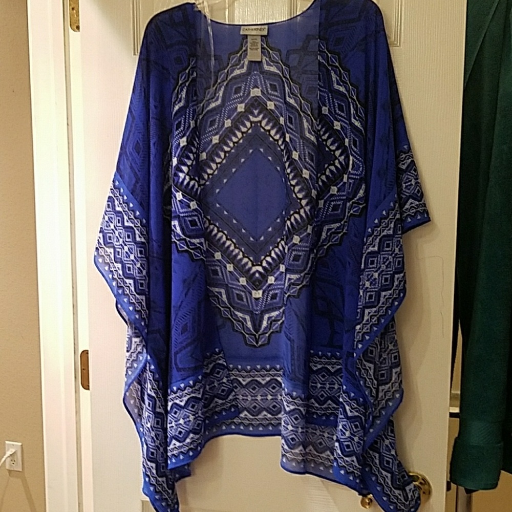 Catherine's Blue Kimono 0X/1X